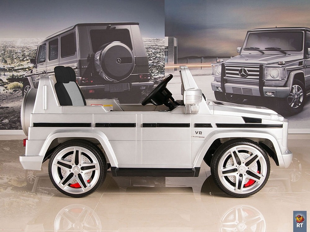 Электромобиль DMD-G55 Mercedes-Benz AMG NEW Version 12V R/C silver с резиновыми колесами  